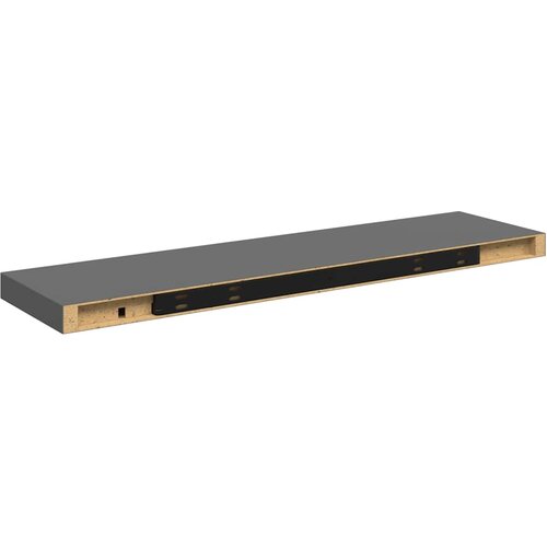  Plutajuće zidne police 4 kom sjajne sive 90 x 23,5 x 3,8 cm MDF Slike