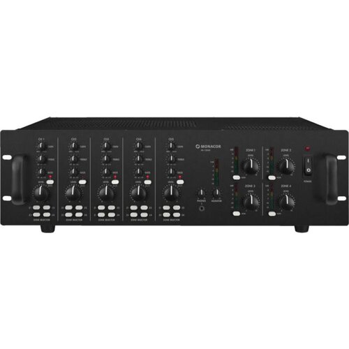 Monacor PA-12040 matrični mixer z ojačevalnikom, 4-zone, 4x 120W - - Audio-Kondric Cene