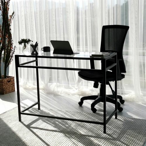 Woody Fashion Network Çalışma Masası / 100x45cm M100 Black Study Desk Cene