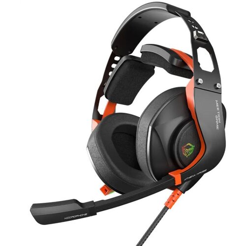 MeeTion HP099BK gejmerske hp rgb slušalice, hifi 7.1, crno-narandžaste Cene