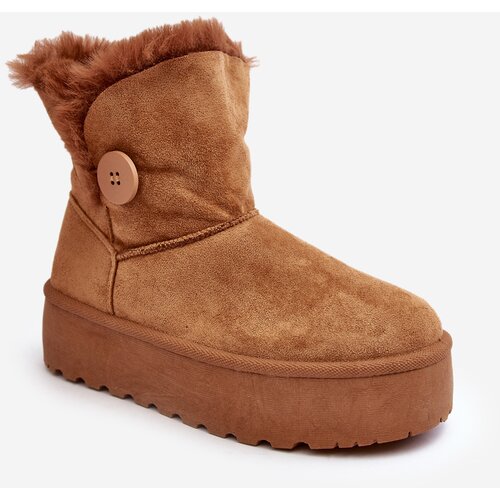 Kesi Women&amp;#039;s platform snow boots with Camel Vikas fur Slike