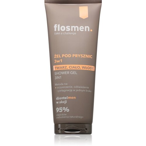 FlosLek Laboratorium FlosMen gel za prhanje 3v1 za mo&amp;scaron;ke 225 ml Slike