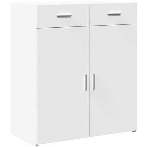 Maison Chic Komoda - Predalnik bela 80x42,5x93 cm inženirski les, (21716307) Slike