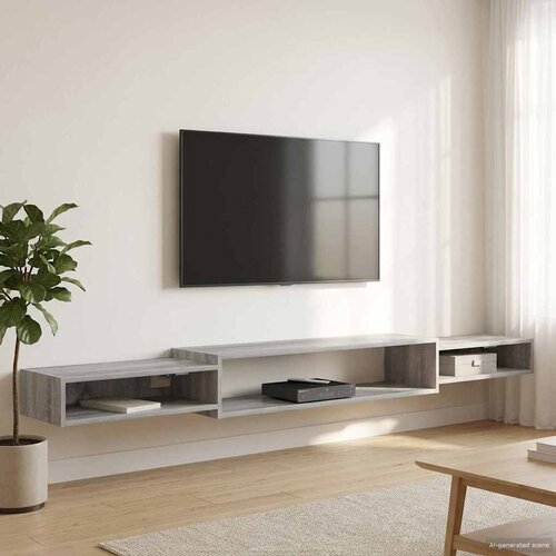 TV ormar za montažu na zid Zidna montaža Siva Sonoma Cijene
