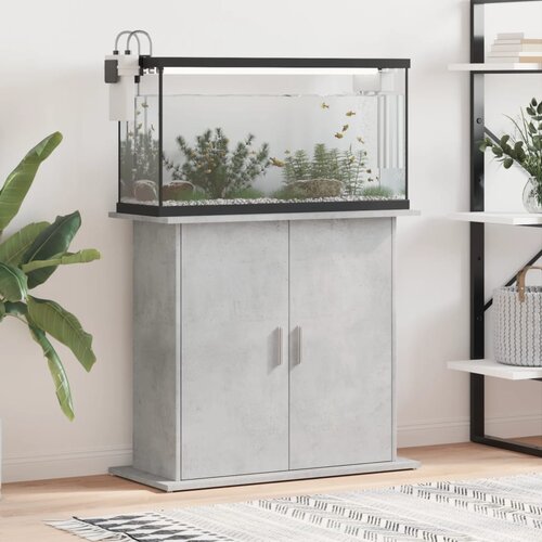  Stalak za akvarij Betonsko-sivi 81x36x73 cm Konstruirano drvo Cijene