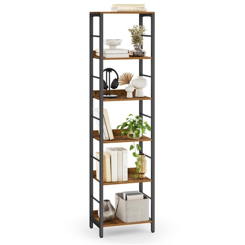 Songmics Knjižna omara 5 polic 30x40x178 cm rjava, (5000250307) Cene