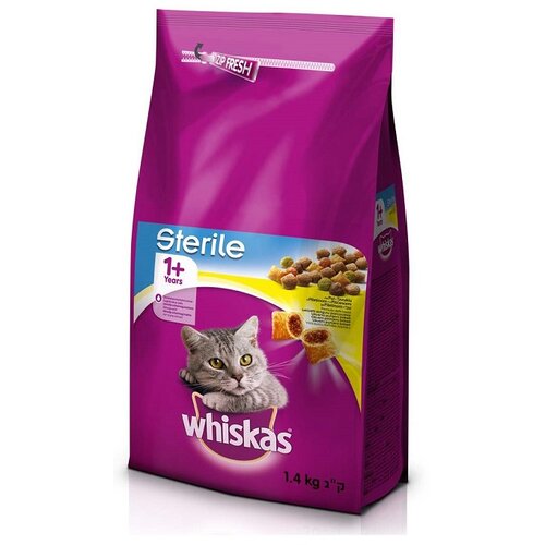 Whiskas briketi Sterile pi&scaron;čanec, 1,4 kg Cene
