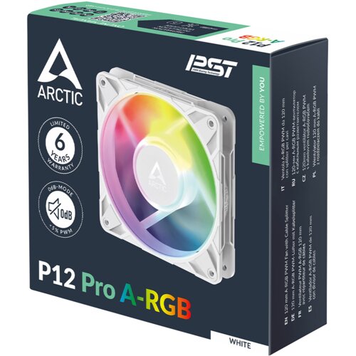 Arctic P12 Pro A-RGB White120 mm A-RGB PWM FanCable Splitter Slike