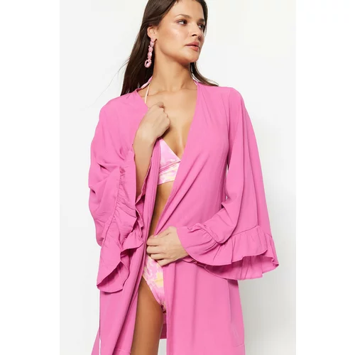 Trendyol Kimono & Caftan - Pink - Relaxed fit