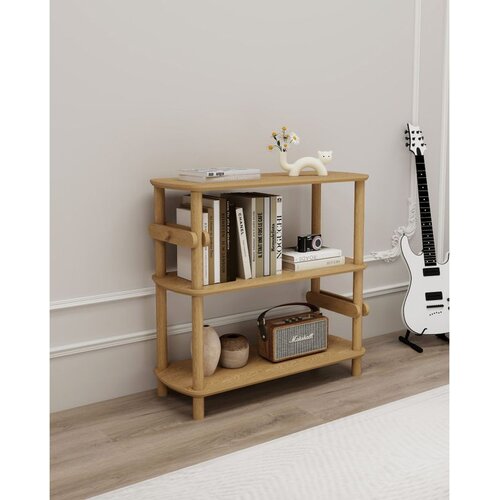 Hanah home rosa 3 oak bookshelf Cene