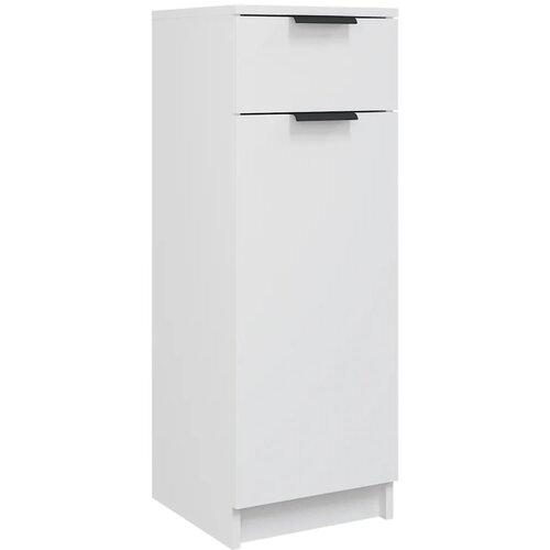 Maison Chic Kopalniška omarica - Kopalniški kabinet bela 32x34x90 cm konstruiran les, (21794532) Cene