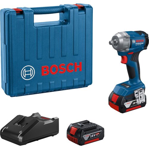 Bosch akumulatorski udarni odvrtač gds 18V-350, 2x4,0Ah + punjač + kofer 06019M5021 Slike