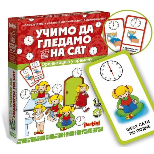 Pertini Igračka Učimo da gledamo na sat Memo pitalice Cene