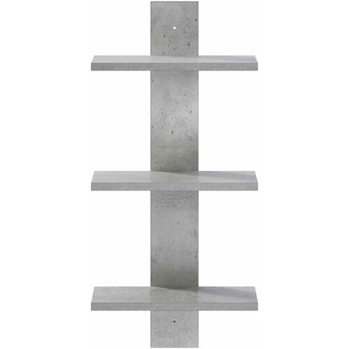  Zidna polica Betonska siva 30 x 13,5 x 64,5 cm Prerađeno drvo Slike