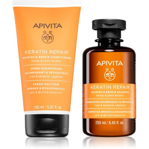 Apivita Set &amp;scaron;ampon i regenerator za kosu Keratin Repair Slike