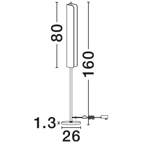 Nova Luce Kremno bela/medeninasta LED stoječa svetilka v marmornem dekorju (vi&amp;scaron;ina 160 cm) Aider &amp;ndash; Slike