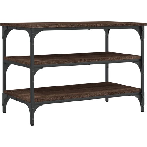 Maison Chic Klop za čevlje - Sedež za čevlje rjavi hrast 70x38,5x49 cm inženirski les, (21776243) Slike