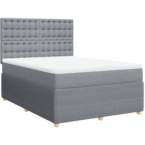 Maison Chic Box spring postelja - Vzmetna postelja z vzmetnico svetlo siva 160x200 cm žamet SL24244, (21890932) Cene