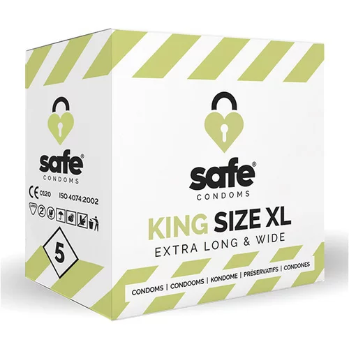 SAFE Kondomi - King Size XL, 5 kos, (21121591)
