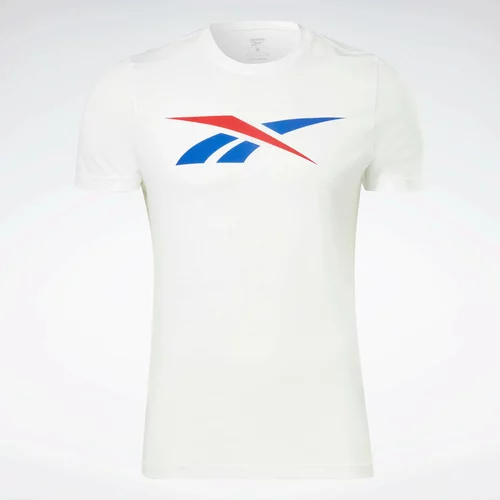 Reebok Pamučna majica boja: bijela, s tiskom
