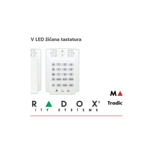 Paradox K10V LED žičana tastatura Slike