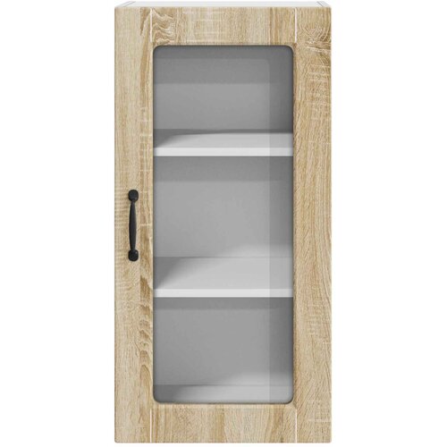  Zidni stakleni ormarić Lucca Hrast sonoma 40 x 31 x 80 cm Slike