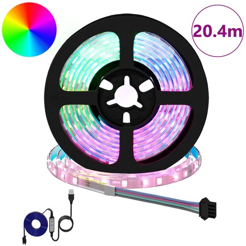  LED traka 12 pcs Crna i prozirna 1700 mm Bakar i plastika Slike