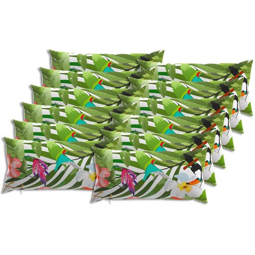  Presvlaka za jastuk 12 pcs HEERLEN Crna 40 x 80 cm Poliester Cene