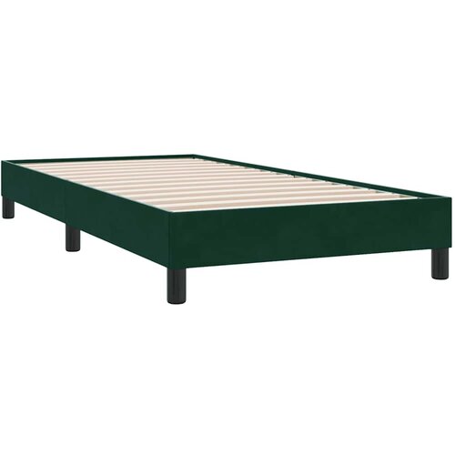 Box Spring krevet bez madraca tamnozeleni 90x210 cm samt Slike
