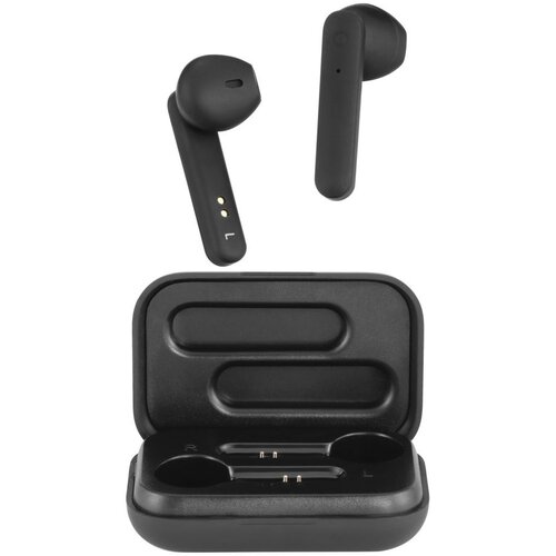 Streetz T110 True Wireless Stereo Slu&amp;scaron;alice s Kući&amp;scaron;tem za Punjenje, Polu-In-Ear, BT 5, Mat Crne Slike