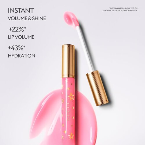 Gucci Beauty Gloss &amp;agrave; L&amp;egrave;vres sjajilo za usne za veći volumen nijansa 414 Virginia Fuchsia 6.5 ml Slike