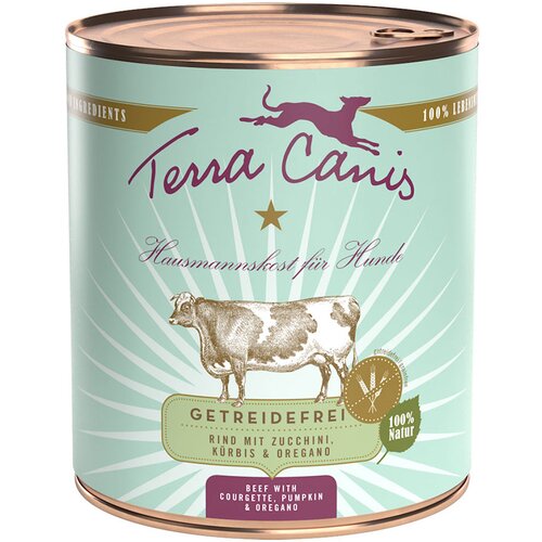 Terra Canis brez žit 6 x 800 g - Govedina z bučkami, bučami in origanom Slike