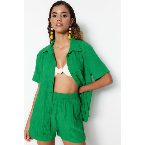 Trendyol Two-Piece Set - Green - Fitted Slike