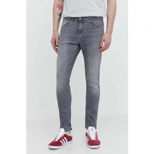 Tommy Jeans Traperice za muškarce, boja: siva, DM0DM18731
