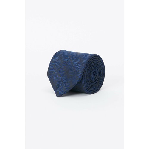 ALTINYILDIZ CLASSICS Men's Anthracite-dark blue Patterned Tie Cene