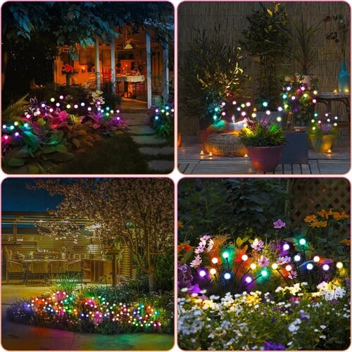  Solarna RGB ba&amp;scaron;tenska lampa - 2 kom. 8 LED Slike