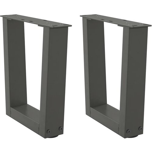  Noge za klub stolić V-oblika 2 kom antracit 40 x (30-31,3) cm čelik Slike