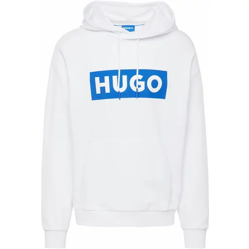 Hugo Blue Sweater majica 'Nalves' plava / bijela