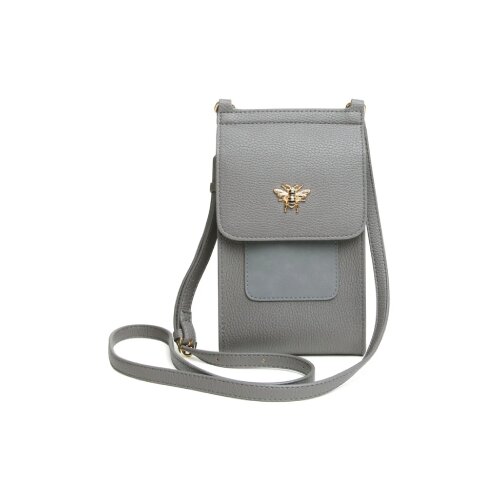 Fancy Metal Goods Ltd Alice Wheeler - Torba - Bloomsbury, Slate, Crossbody phone Cene