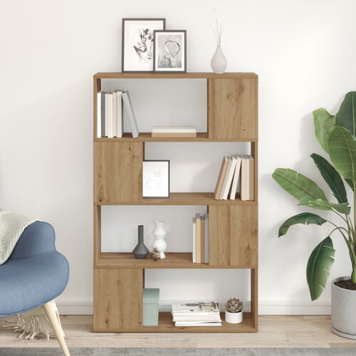 VidaXL Knjižna omara Hrast iz obrtnike Inženirski les 80 x 24 x 124 cm Slike