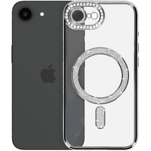 AVIZAR MagSafe etui za iPhone 17e z ble&amp;scaron;čečim robom, Srebrna, (5000275363) Slike