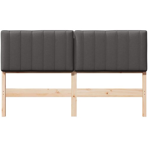  Tapecirani uzglavlje s uzglavljem Smeđa i svijetlosiva 150 cm Slike