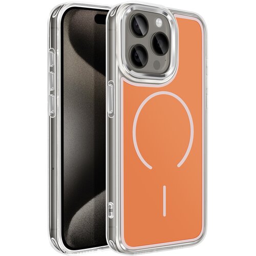 AVIZAR Ohi&scaron;je MagSafe za iPhone 15 Pro hibridna ojačana zasnova, Oranžna, (5000189654) Cene