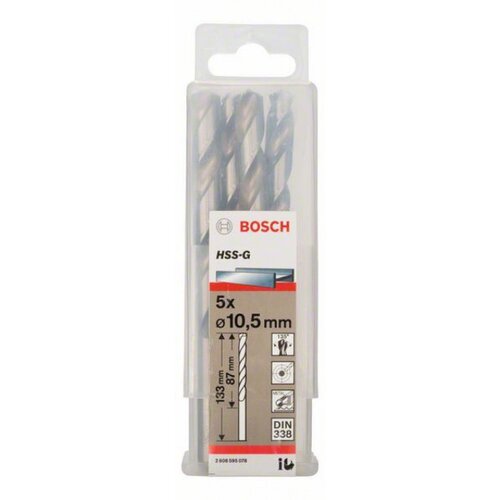 Bosch burgija za metal HSS-G, din 338 10,5 x 87 x 133 mm, 1 komad ( 2608595078. ) Cene