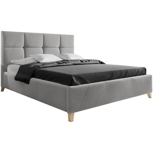 CARRYHOME OBLAZINJENA POSTELJA 140 cm x 220 cm , tekstil siva Cene