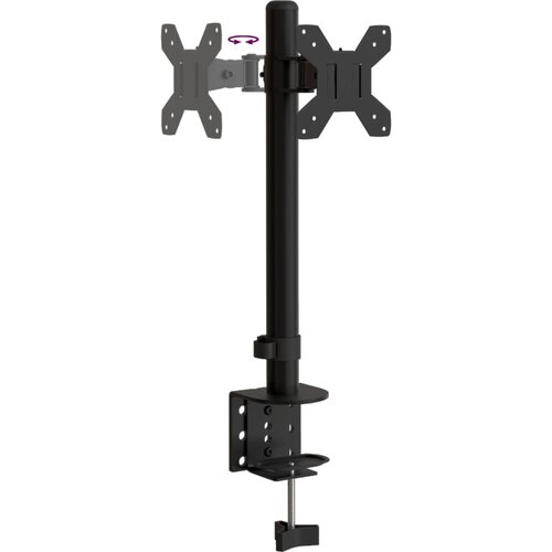  Nosač za monitor crni čelični VESA 75/100 mm Slike