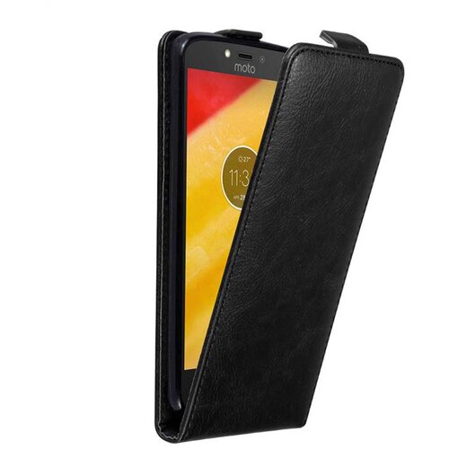 Cadorabo Ohi&scaron;je, združljivo z Motorola MOTO C PLUS v nočna črna - Za&scaron;čitni ovitek v obliki flipa z magnetnim zapiranjem, (20562094) Cene