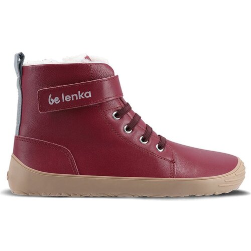 Be Lenka čevelj gležnjar Winter Kids barefoot D dark cherry red 25 Cene