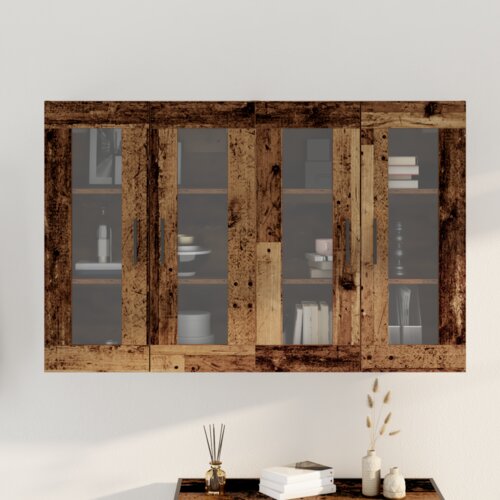  Zidna oprema 2 komada staro drvo 69.5x34x90 cm Obrađeno drvo Slike