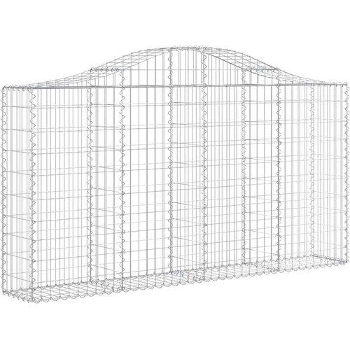  Lučne gabionske ko&amp;scaron;are 12kom 200x30x100/120cm pocinčano željezo Slike